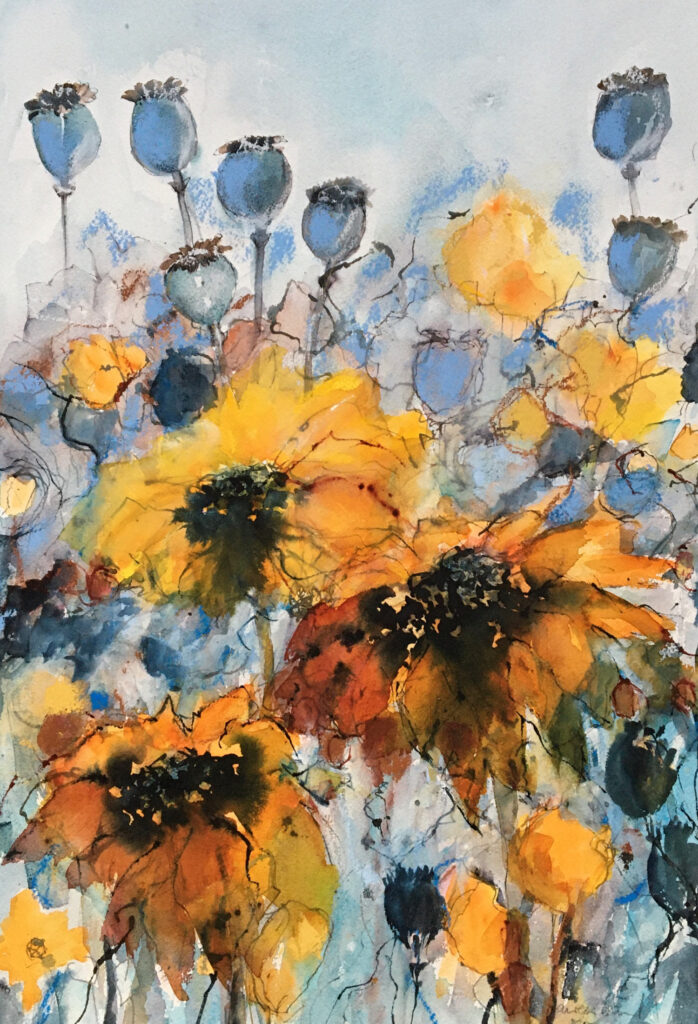 Maureen Bond: Sunflowers and seed heads